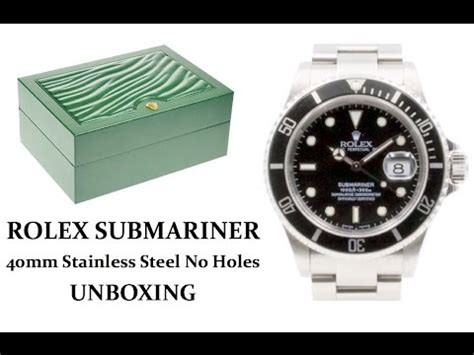 rolex submariner unboxing black